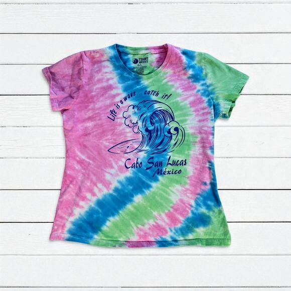 Cabo San Lucas Tie Dyed Tshirt L - Picture 1 of 3